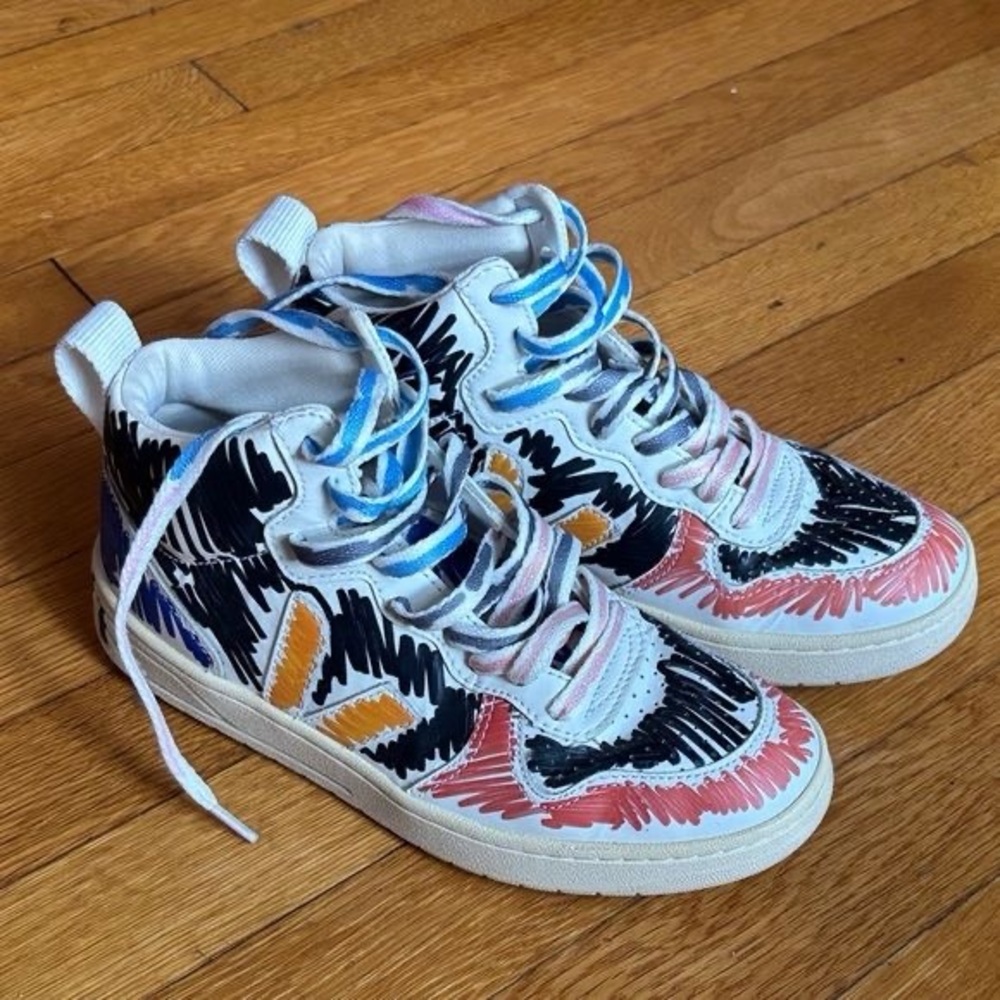 Colorful  High-Top Sneakers